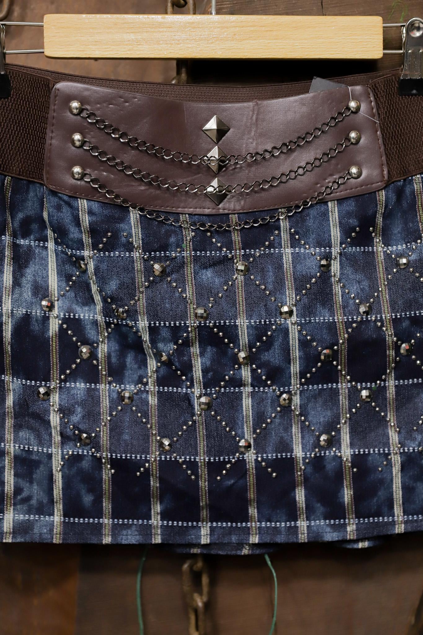 Y2K Punk Chain Mini Etek