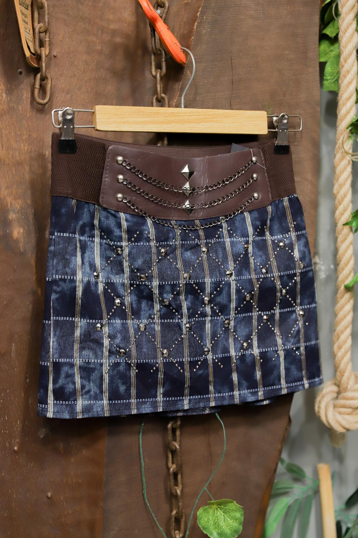 Y2K Punk Chain Mini Etek