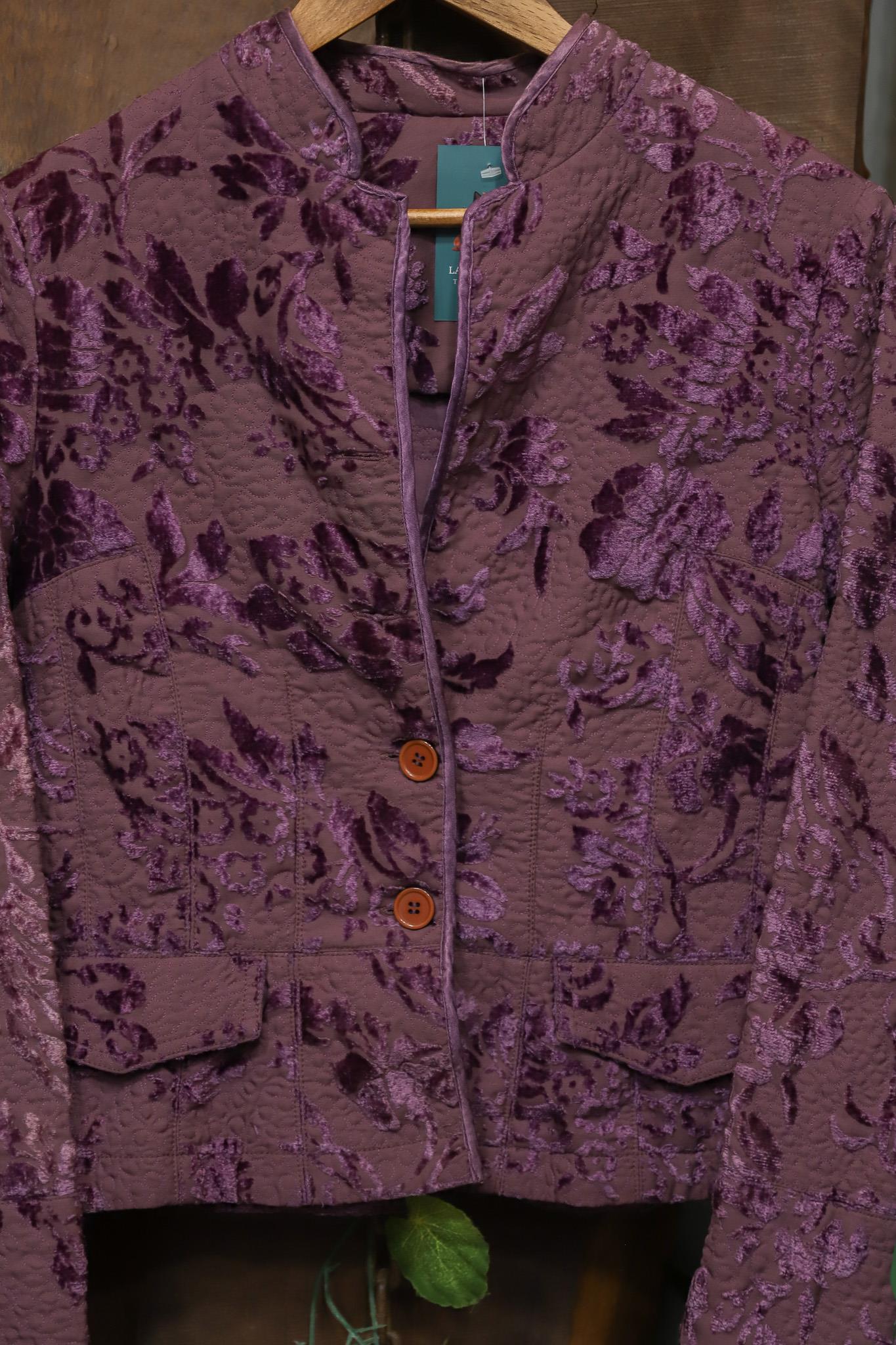 Y2K Purple Velvet Kadife Ceket