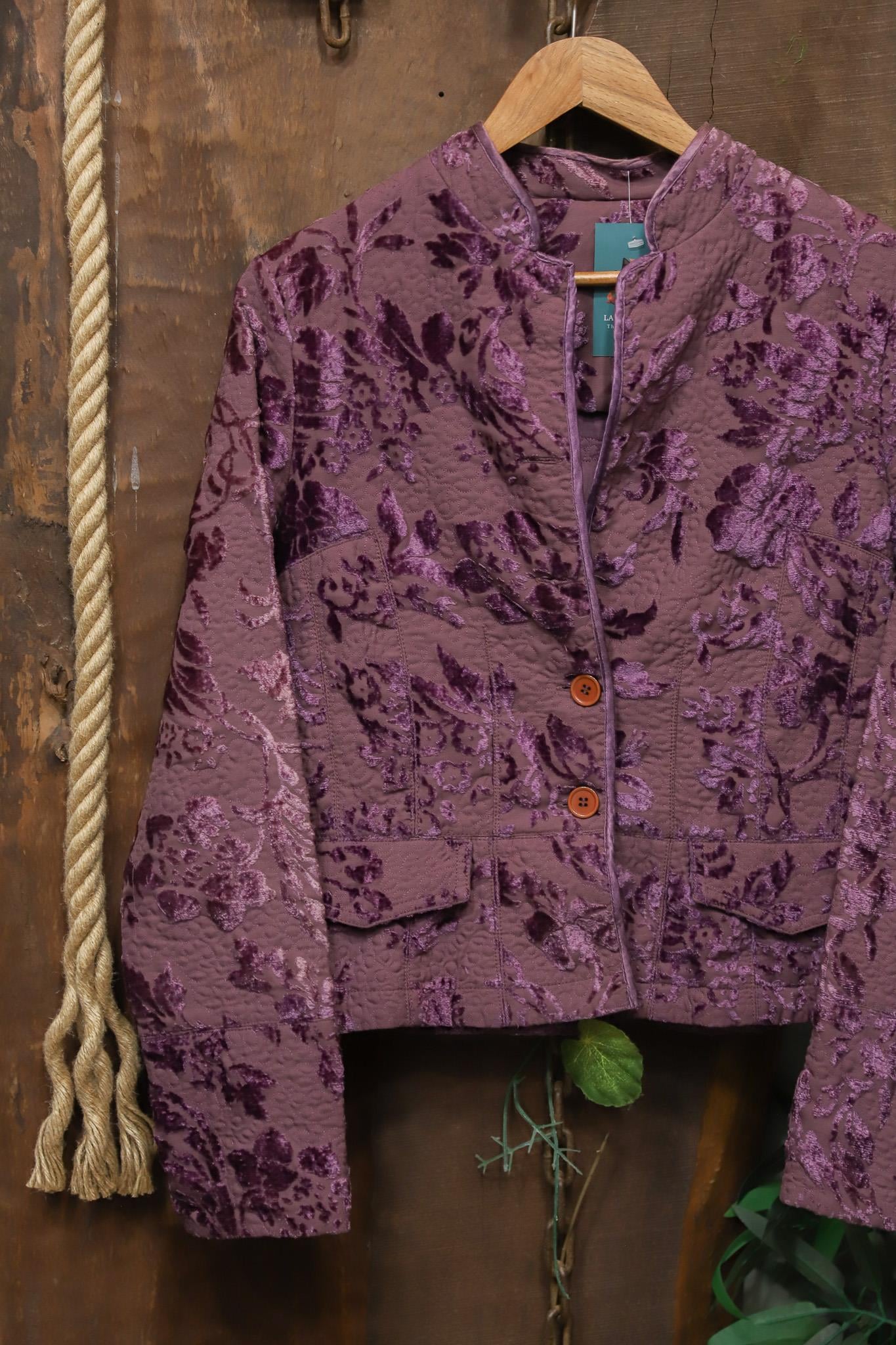 Y2K Purple Velvet Kadife Ceket