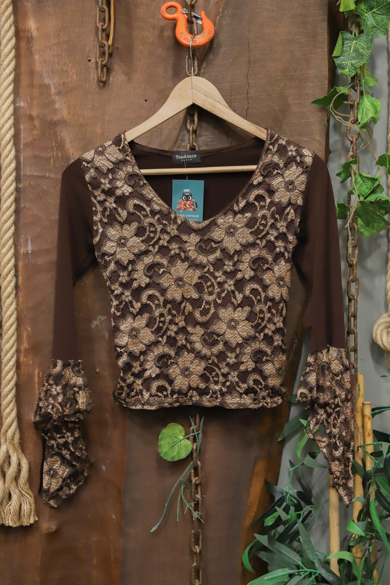 Y2K Romantic Dantel Bluz