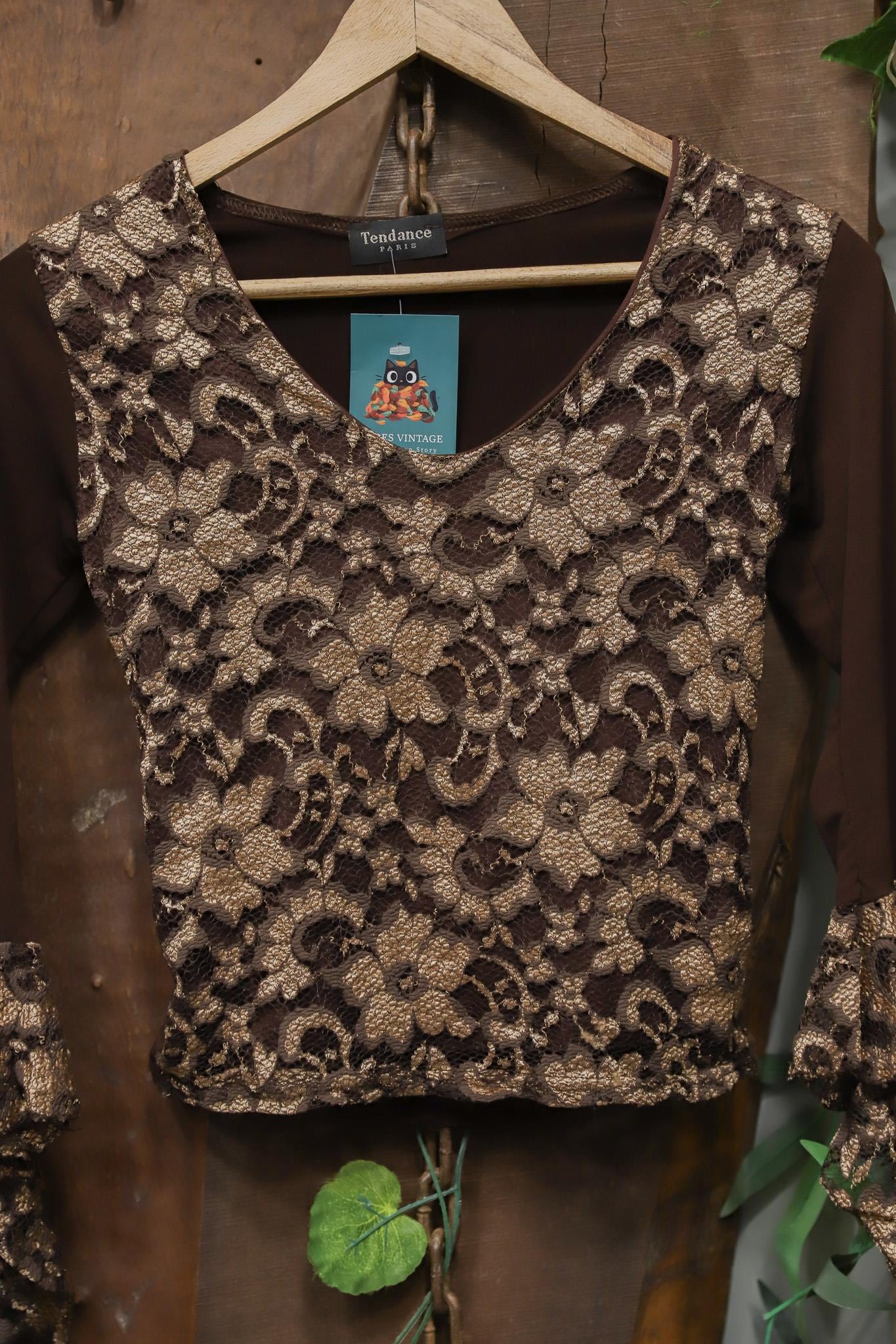 Y2K Romantic Dantel Bluz