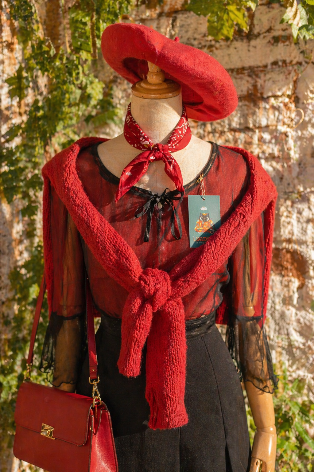 Y2K Romantic Dark Bluz