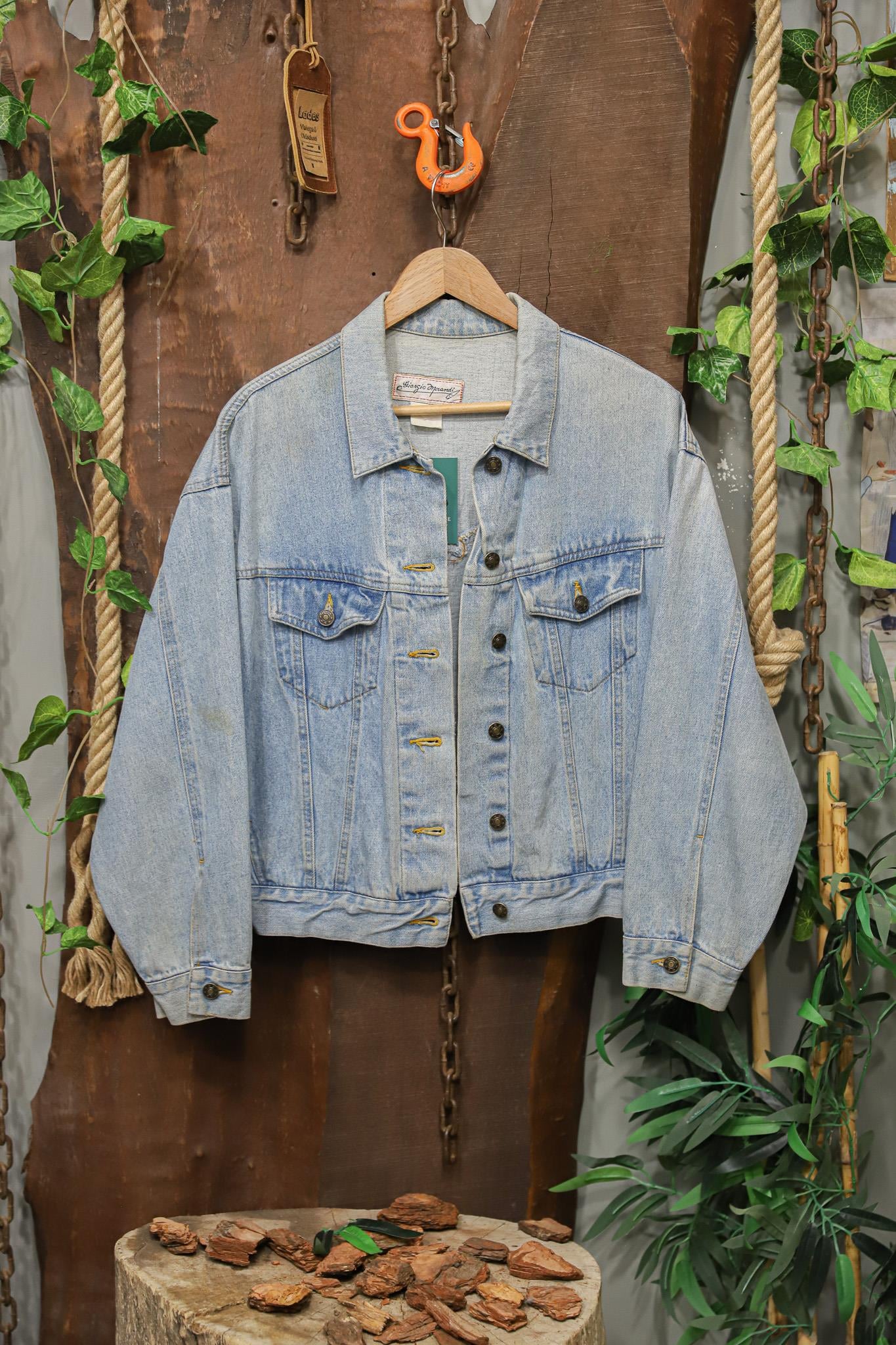 Yıkama Jean Oversize Kot Ceket