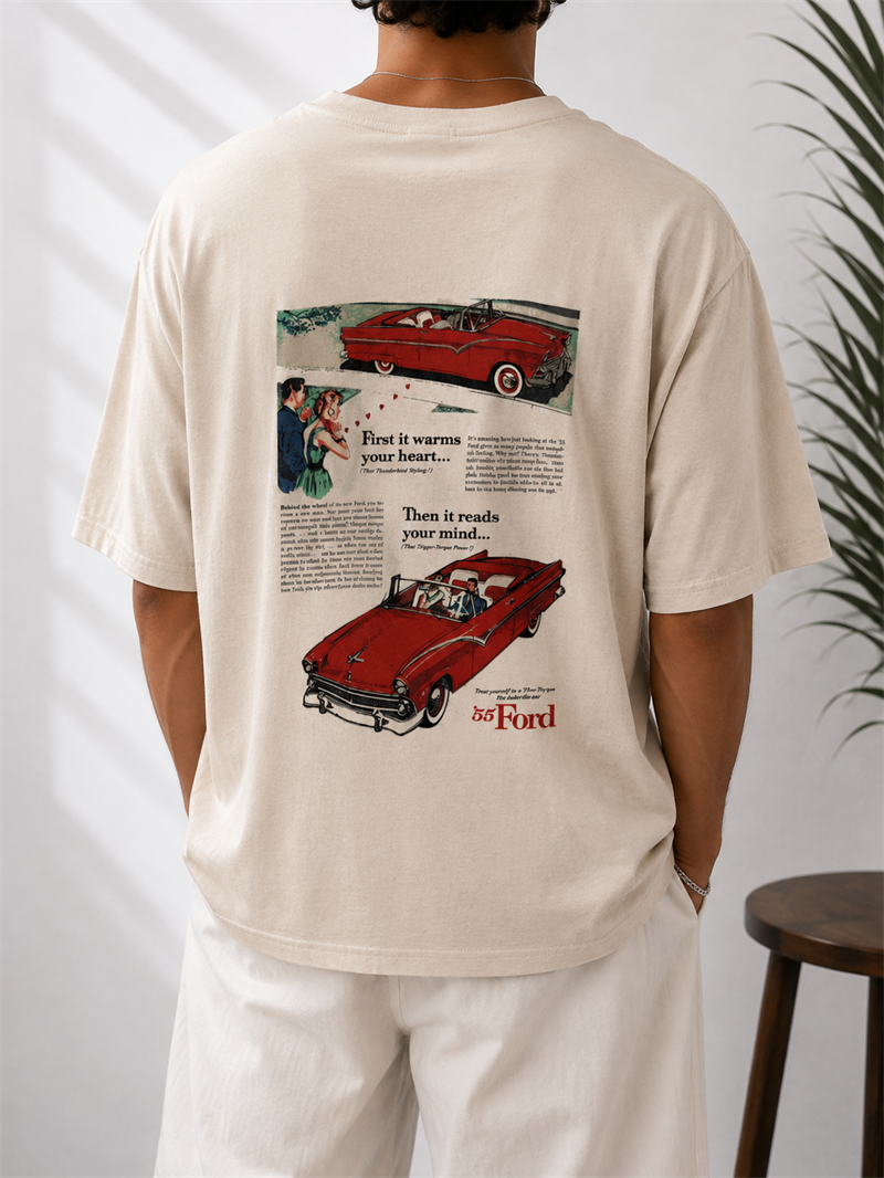 1955 Ford Thundebird Classic Tişört