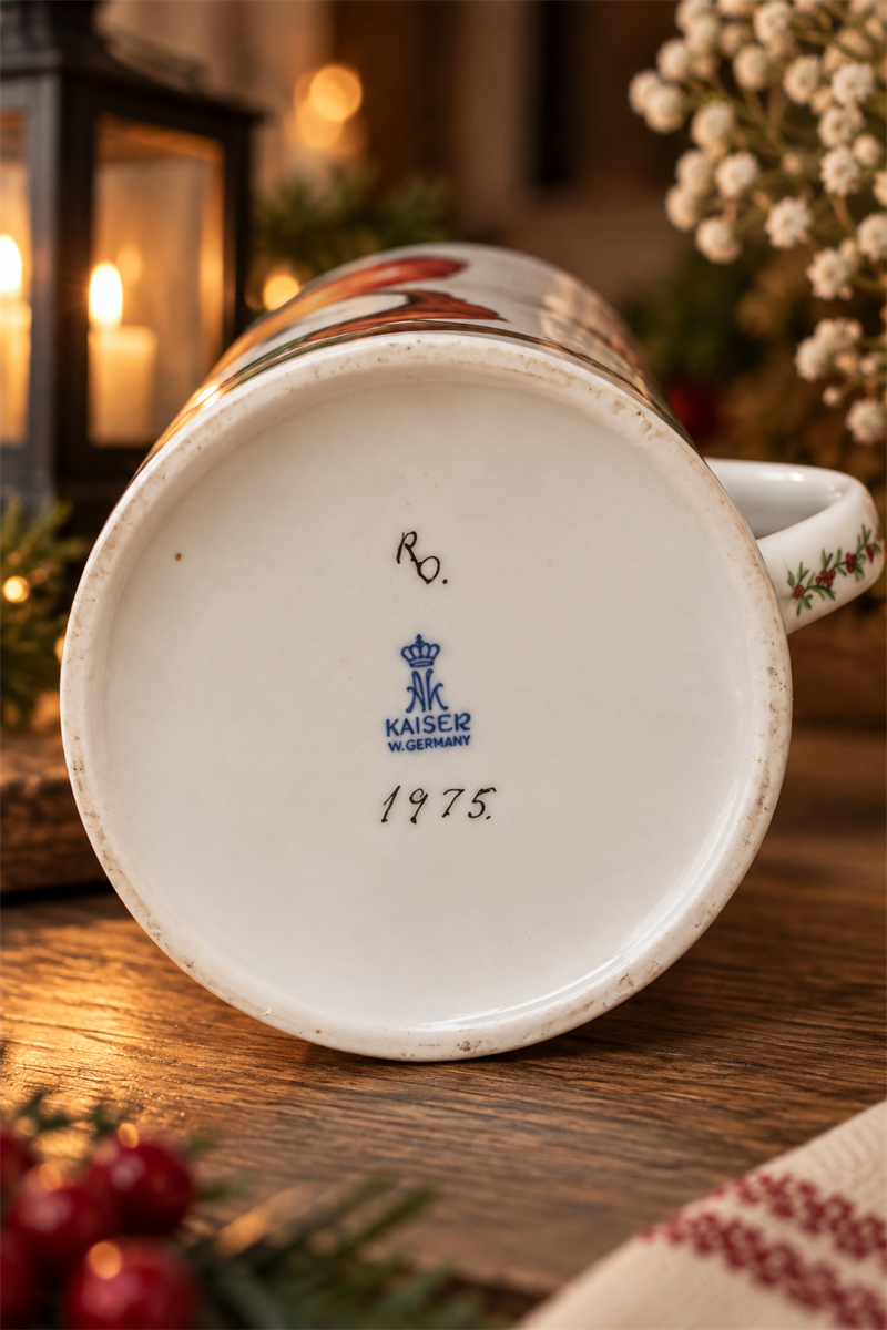1975 Kaiser Christmas Tale - Vintage Alman Porselen Kupa