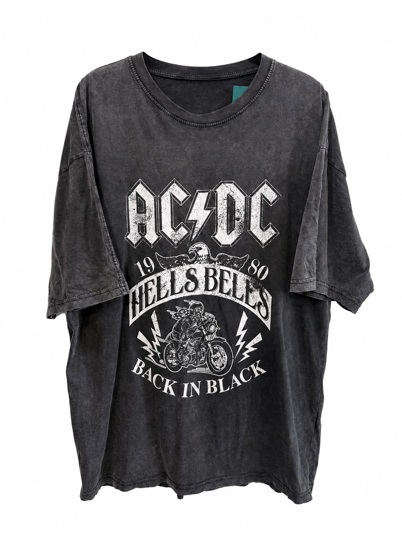 1980s ACDC Koleksiyon Tişört