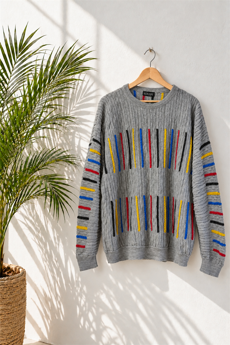 1980s Art School Coogi Tarz Kazak