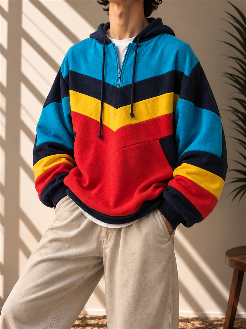 1980s Chevron Stripe JAKO Sweatshirt