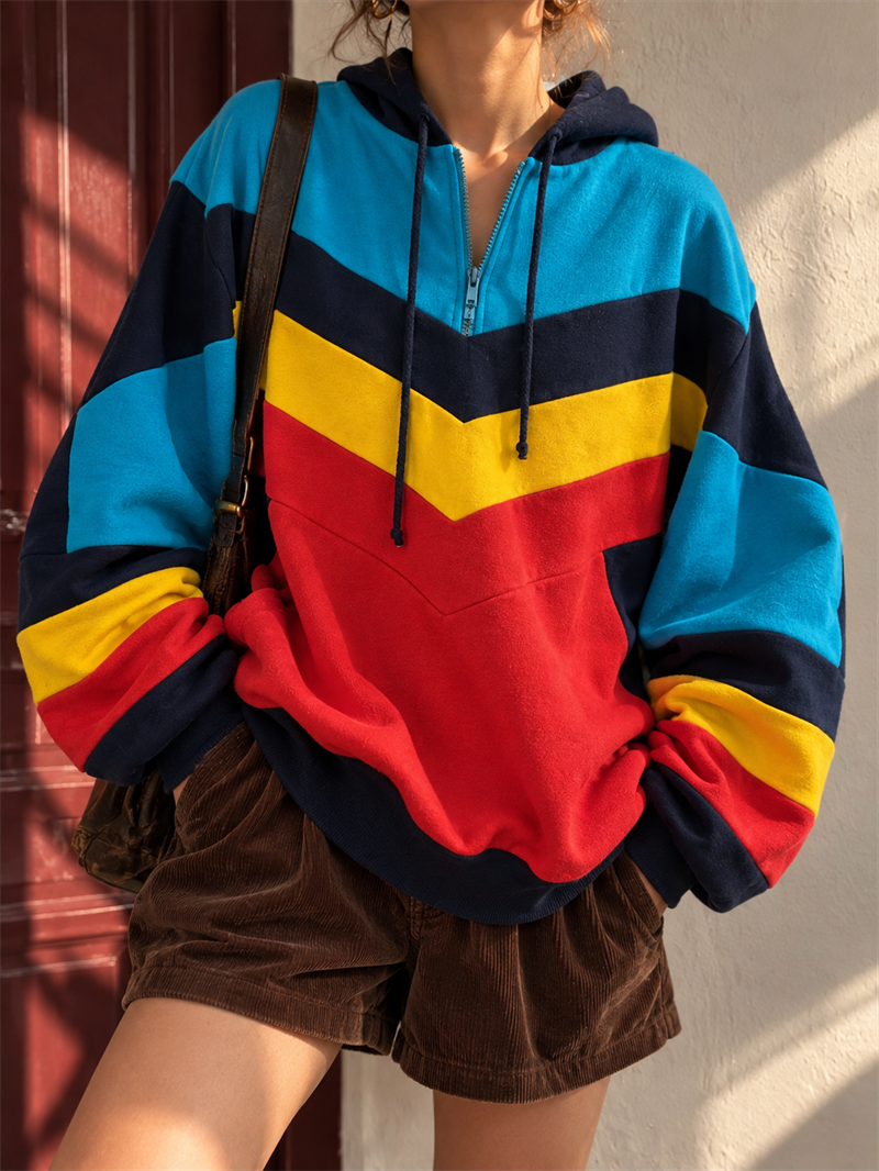 1980s Chevron Stripe JAKO Sweatshirt