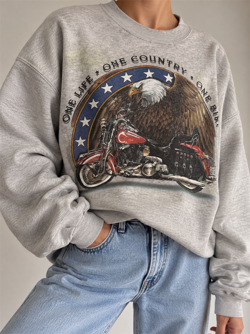 1980s Eagle Motorcycle Sweatshirt