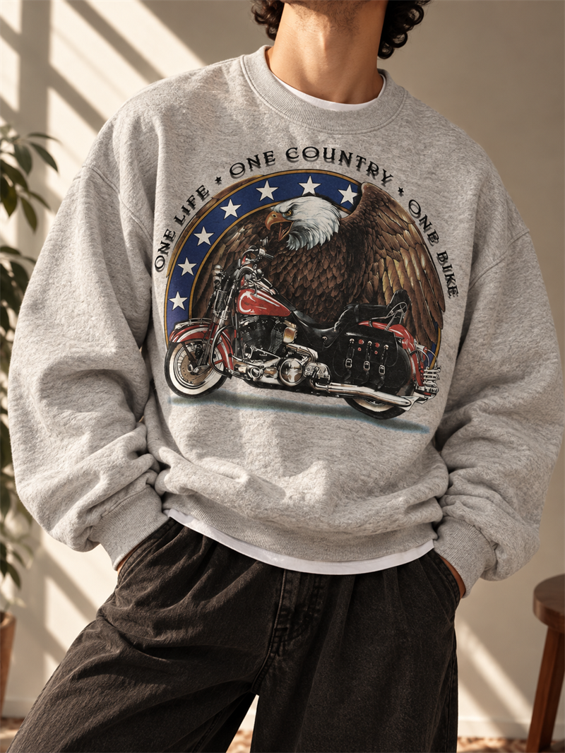 1980s Eagle Motorcycle Sweatshirt