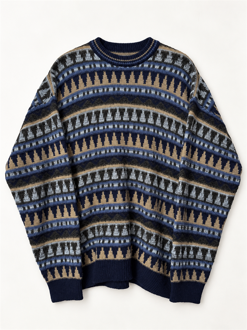 1990s Beige Nordic Kazak
