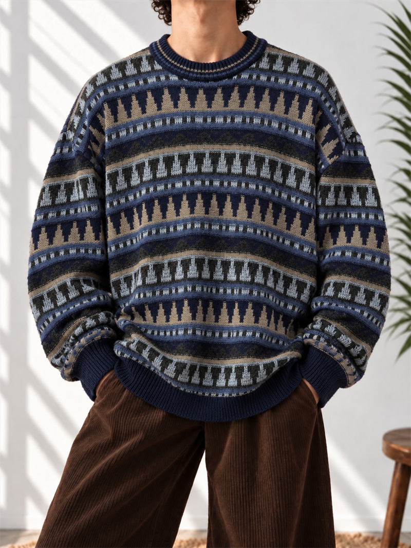 1990s Beige Nordic Kazak