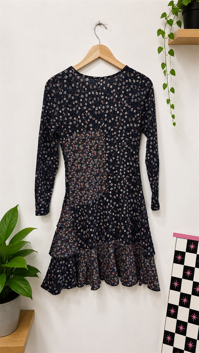 1990s Bohemian Çiçek Elbise