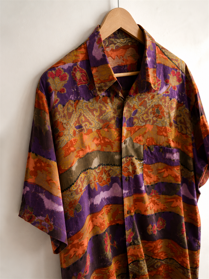1990s Egzotik Oversize Gömlek