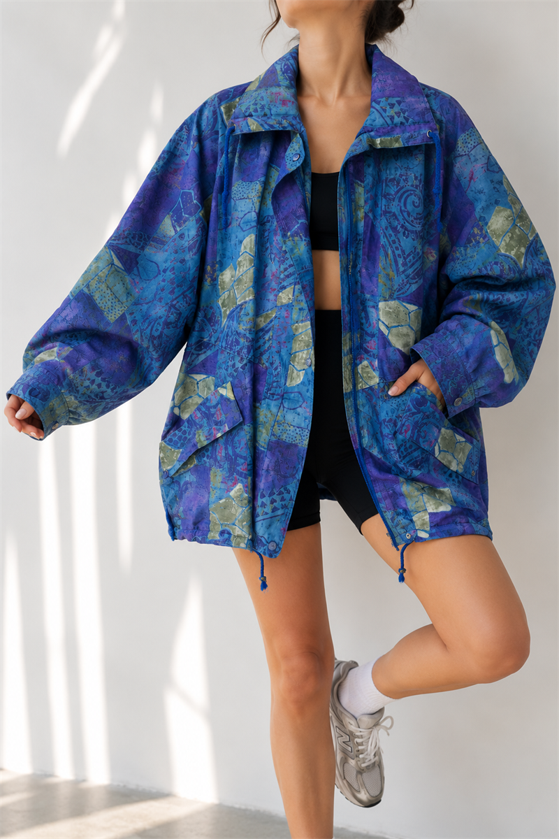 1990s Festival Style Etnik Yağmurluk/Ceket