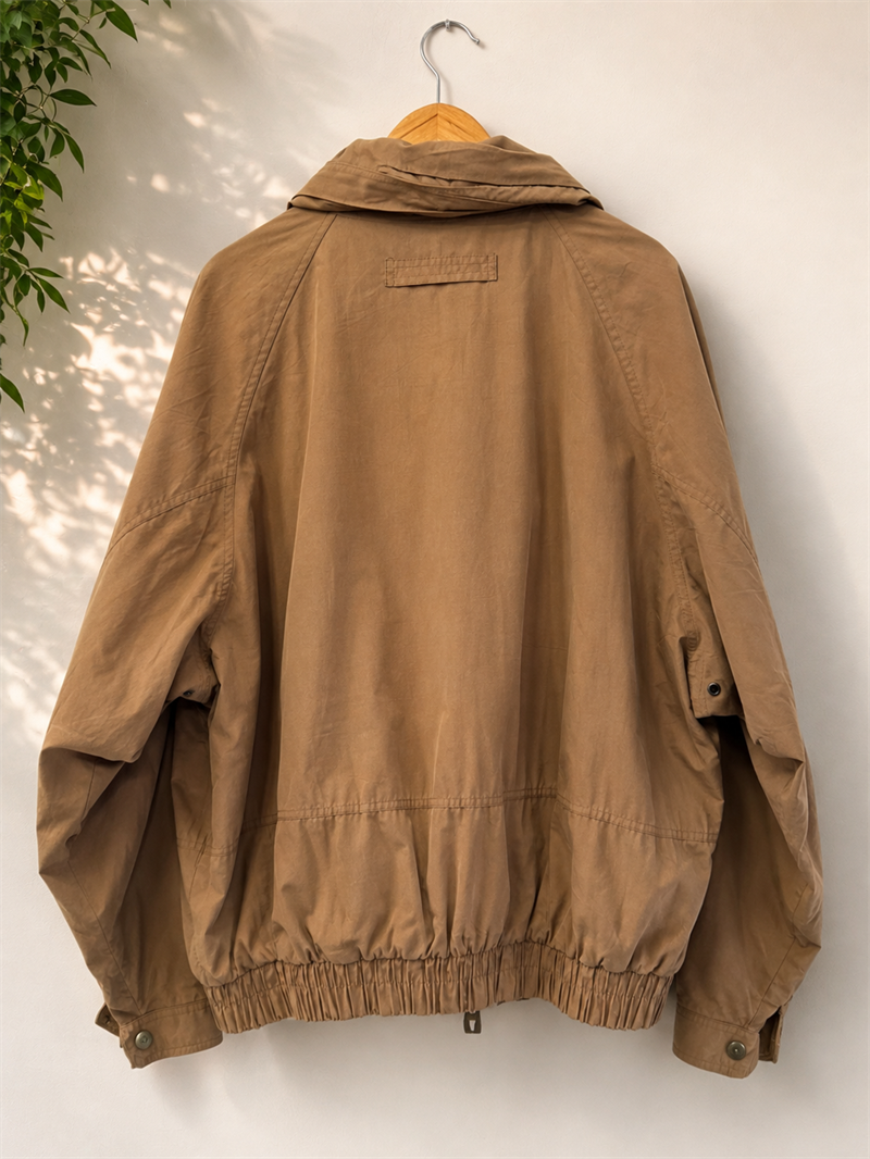 1990s Korea Image Khaki Casual Tişört