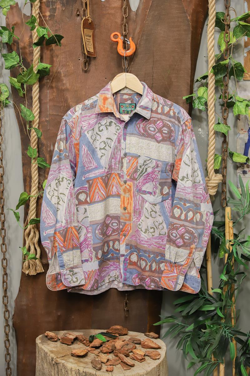 1990s Oversize Artistik Gömlek