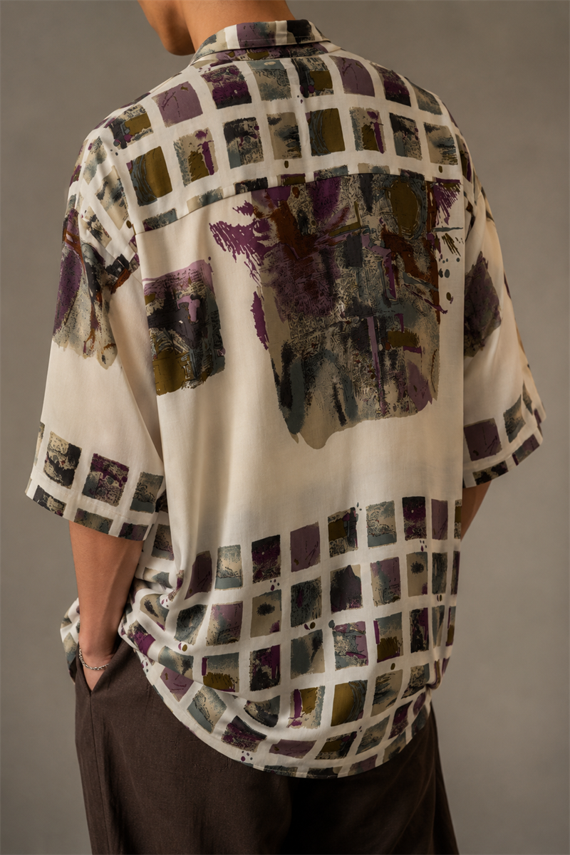 1990s Oversize Bohem Gömlek