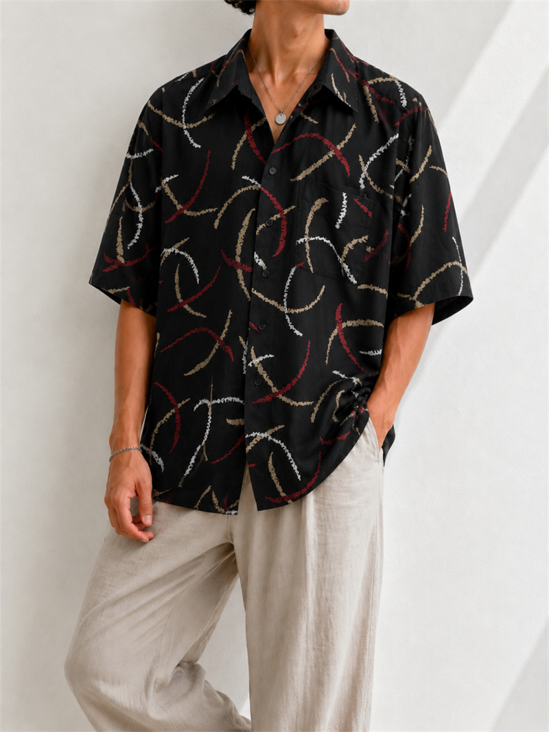 1990s Oversize Fırça Gömlek