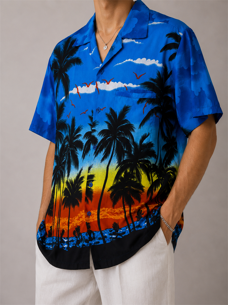 1990s Oversize Hawaii Gömlek