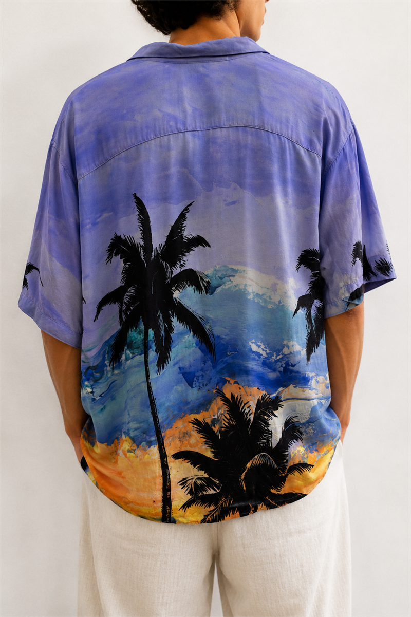 1990s Oversize Hawaii Gömlek