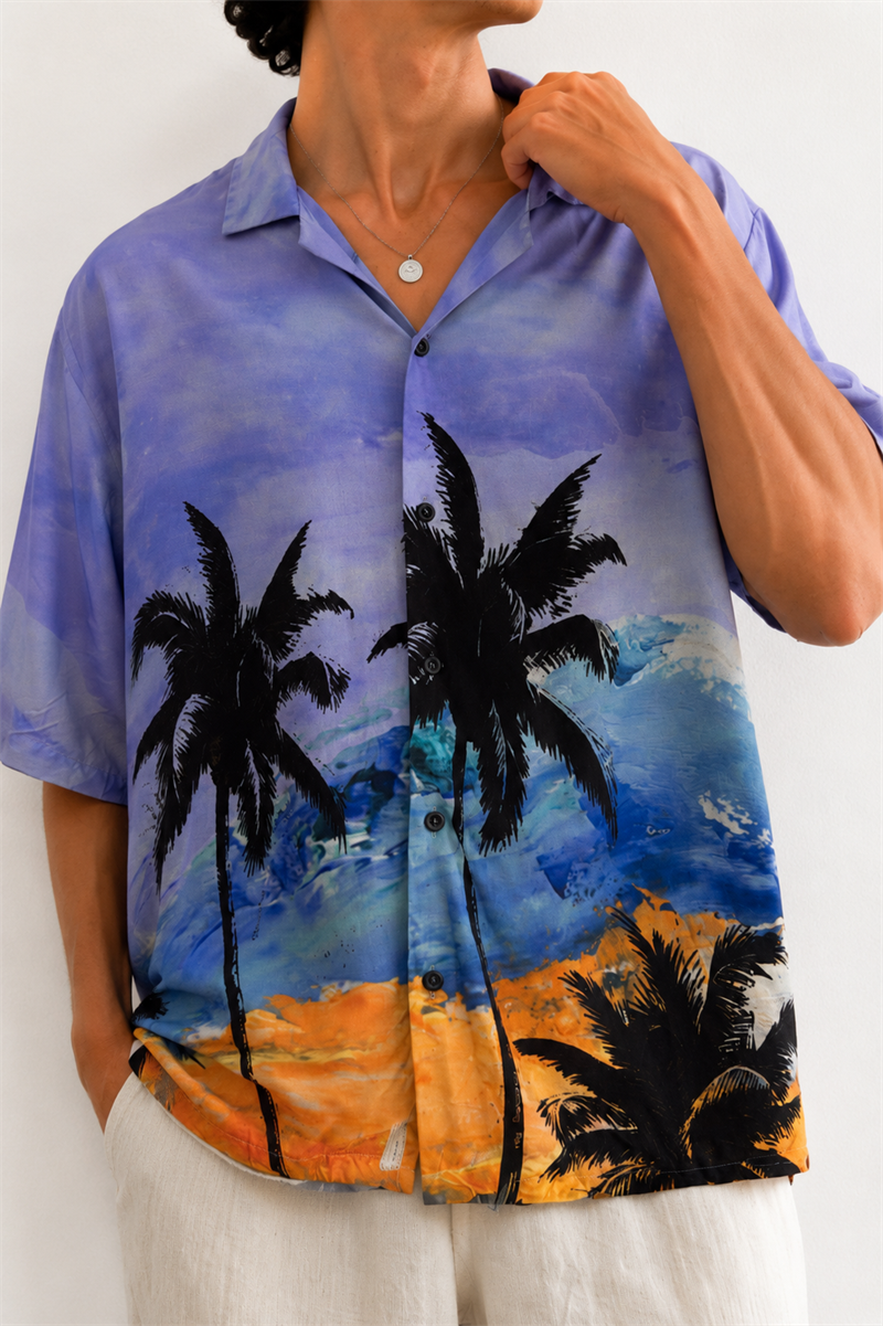 1990s Oversize Hawaii Gömlek