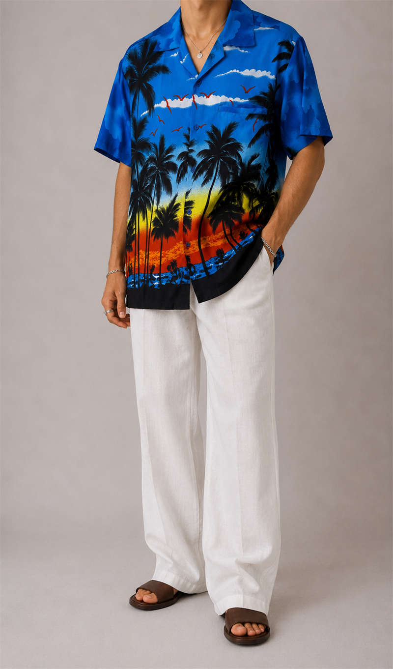 1990s Oversize Hawaii Gömlek