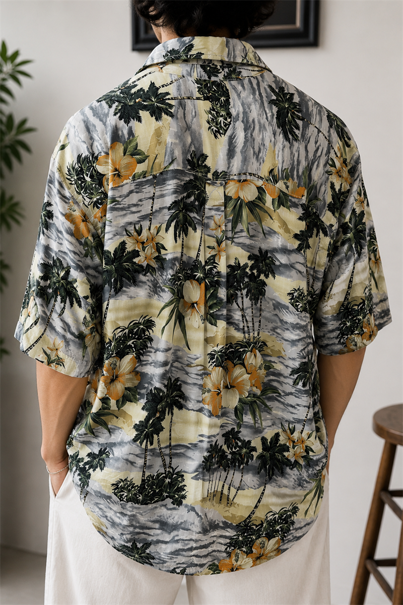 1990s Oversize Hawaii Gömlek