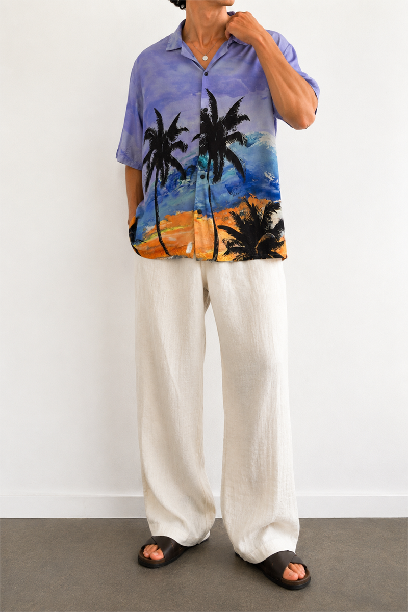 1990s Oversize Hawaii Gömlek