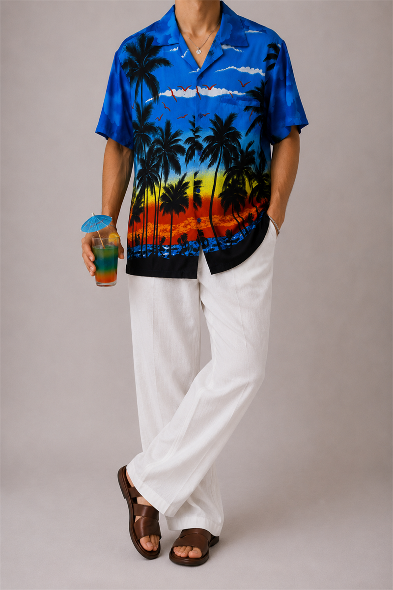 1990s Oversize Hawaii Gömlek