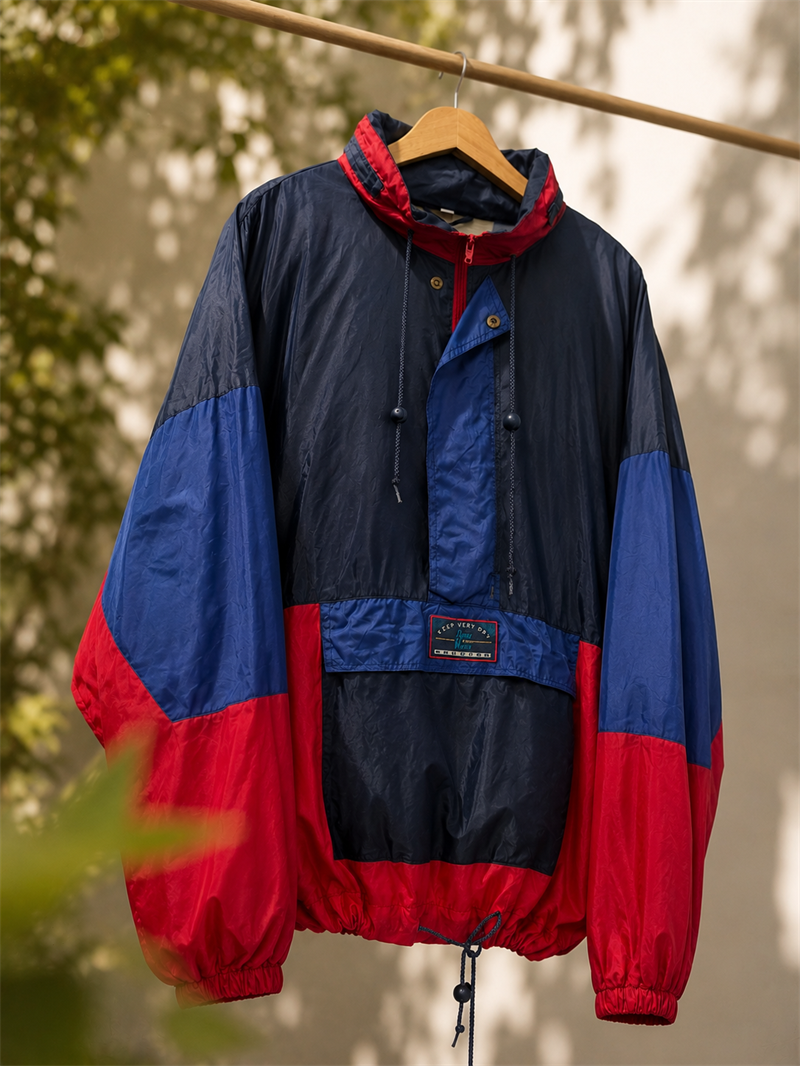 1990s Oversize Yağmurluk/Ceket