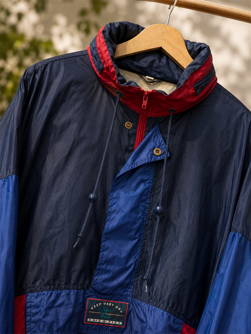 1990s Oversize Yağmurluk/Ceket