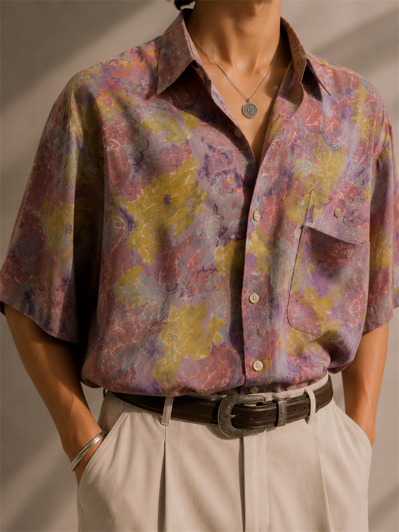 1990s Pastel Festival Gömlek