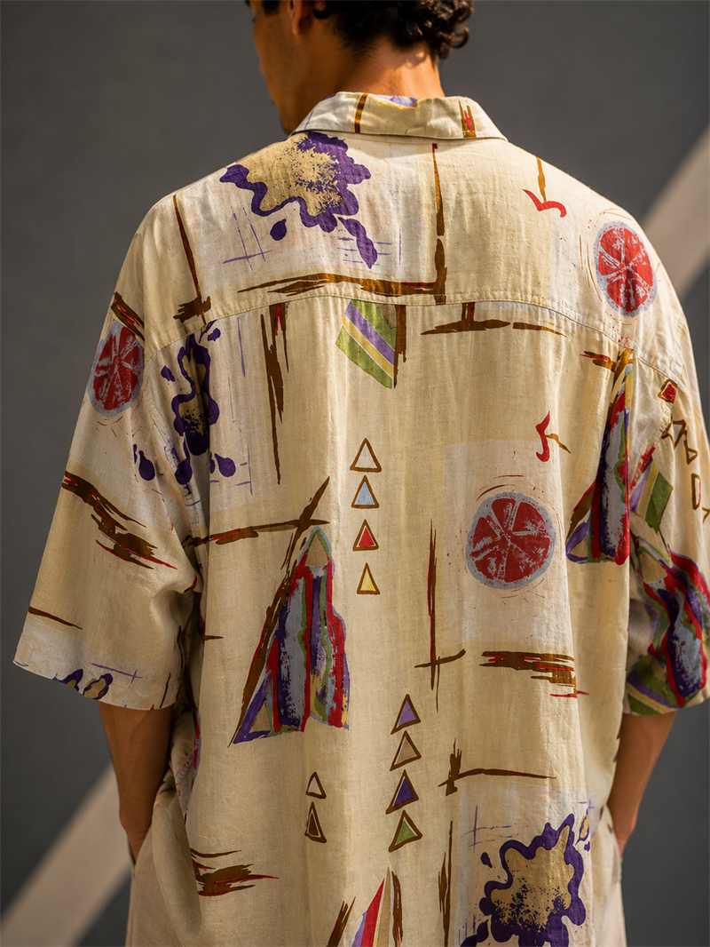 1990s Pastel Renk Oversize Gömlek