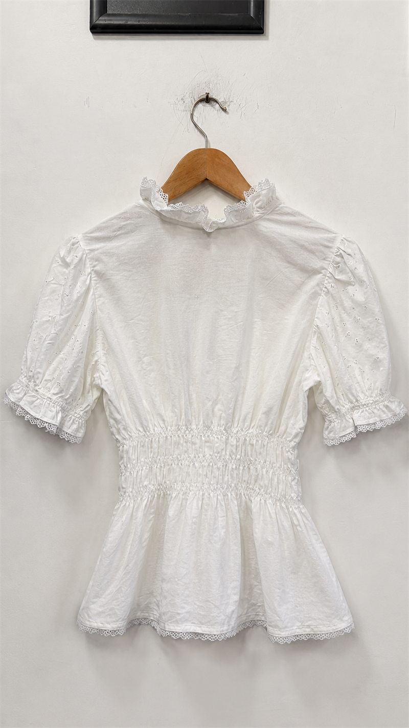 1990s Peplum Kesim Bluz