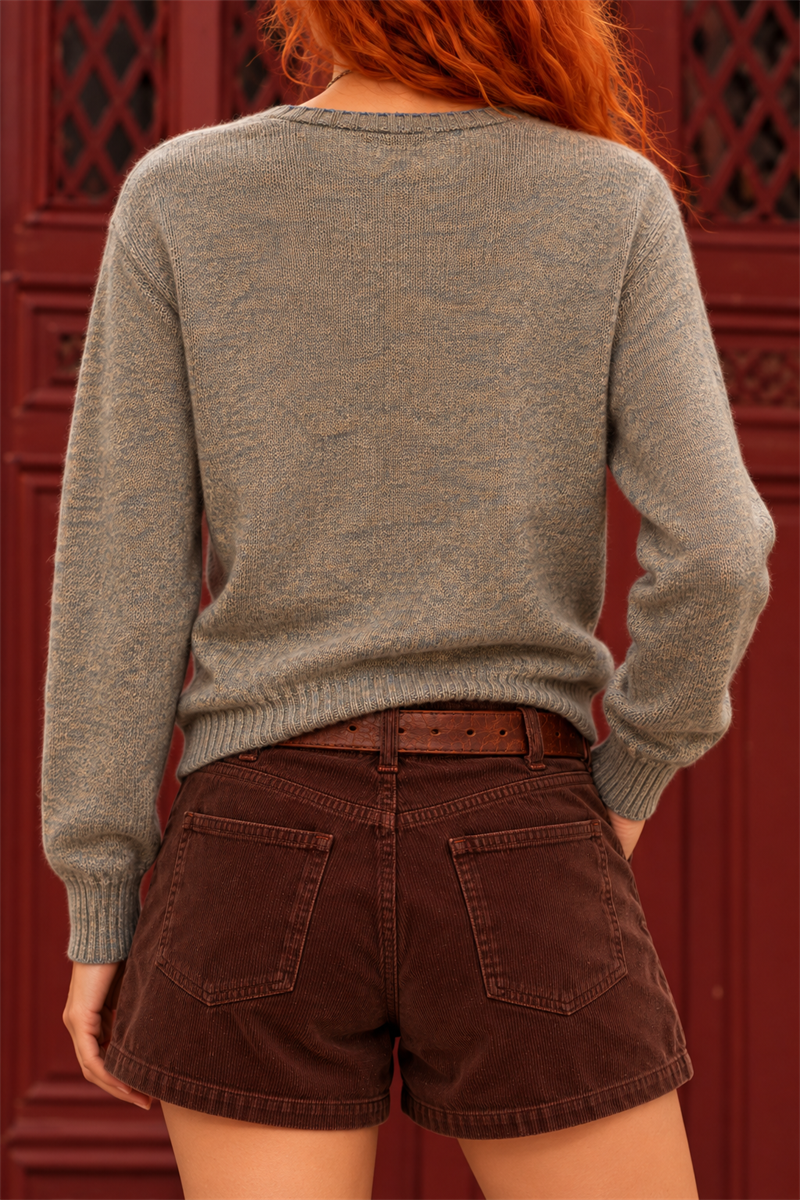 1990s V-Neck İskandinav Kazak
