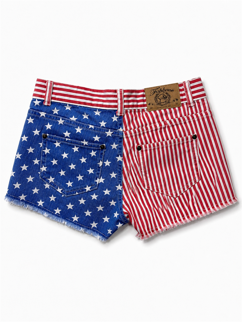 2000s Americana Style Jean Şort