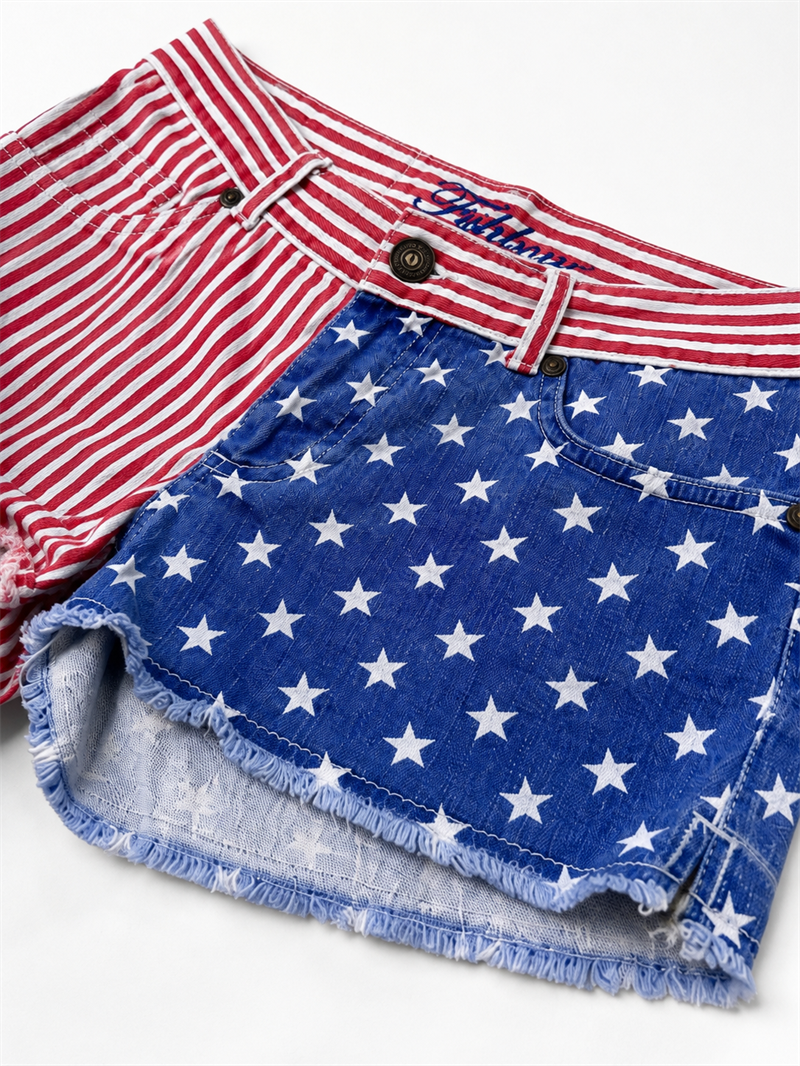 2000s Americana Style Jean Şort