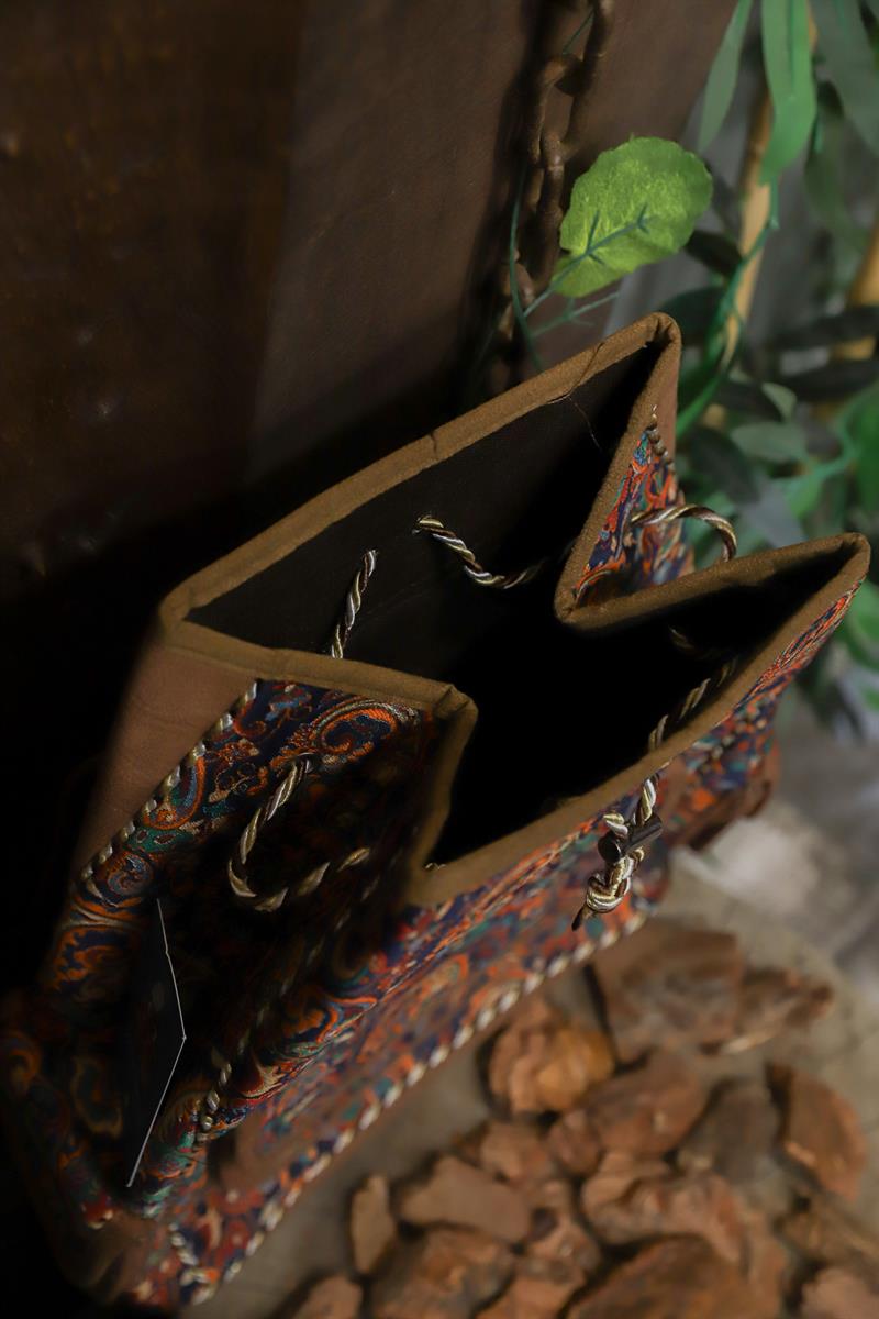 2000s Boho Suede Sırt Çantası