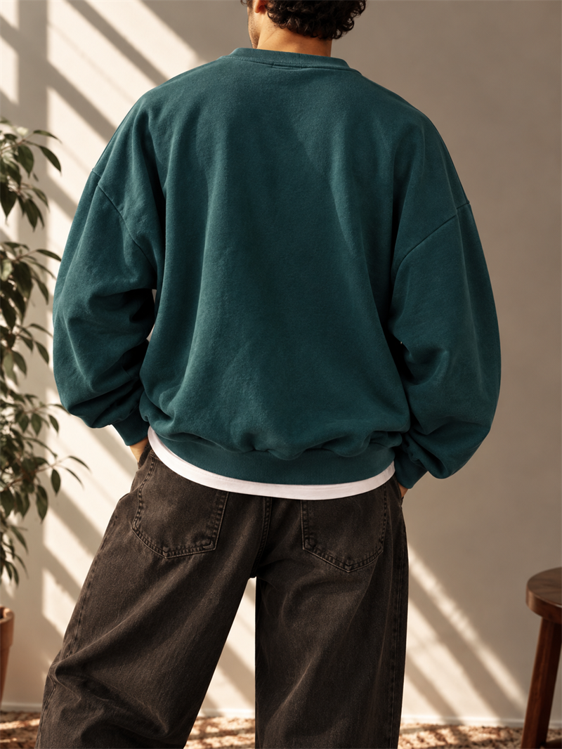 2000s Dog Blessed Oversize Sweatshirt