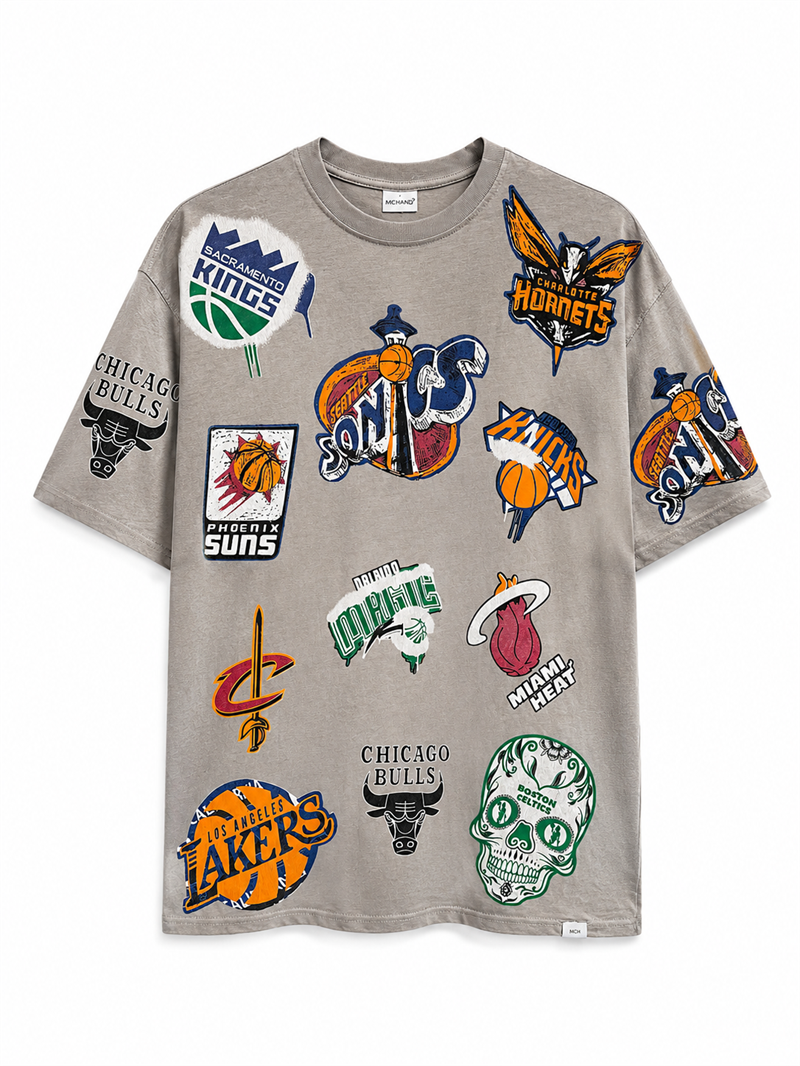 2000s NBA Logo Salaş Tişört