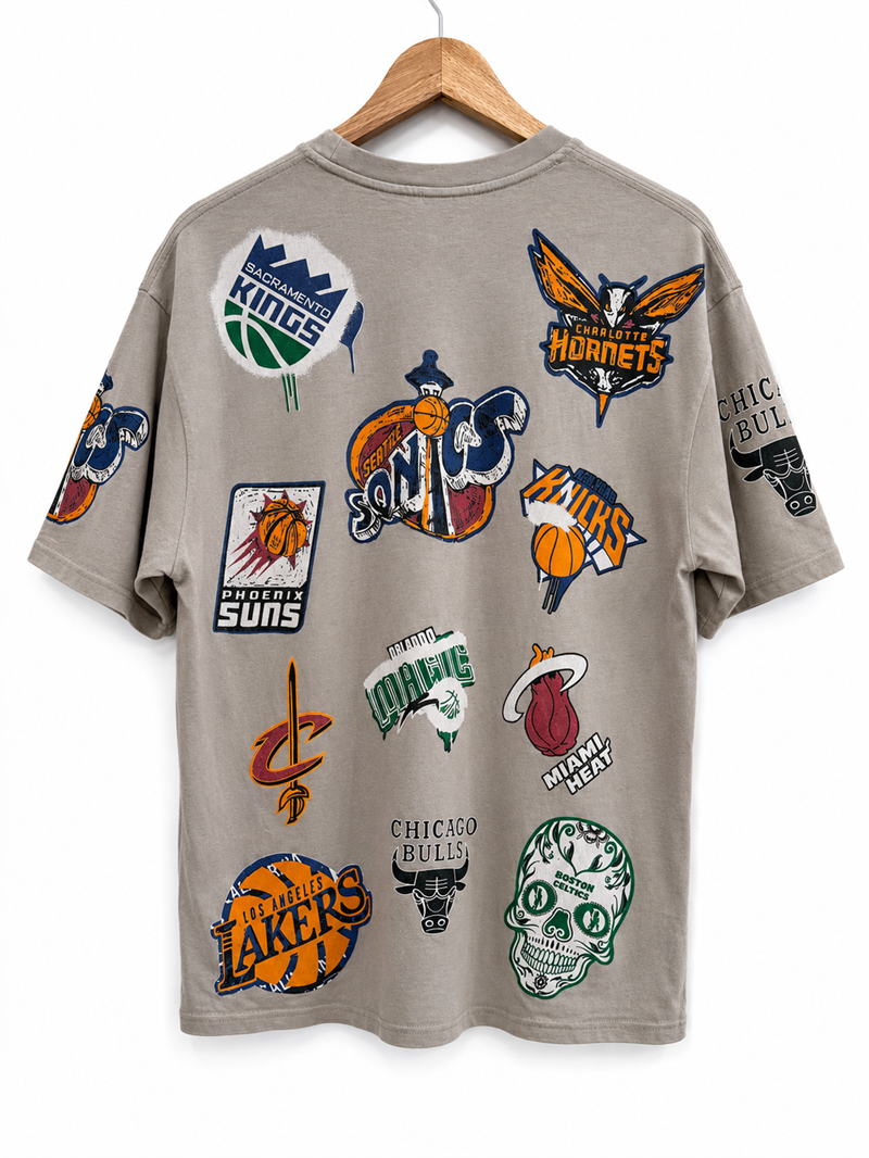 2000s NBA Logo Salaş Tişört
