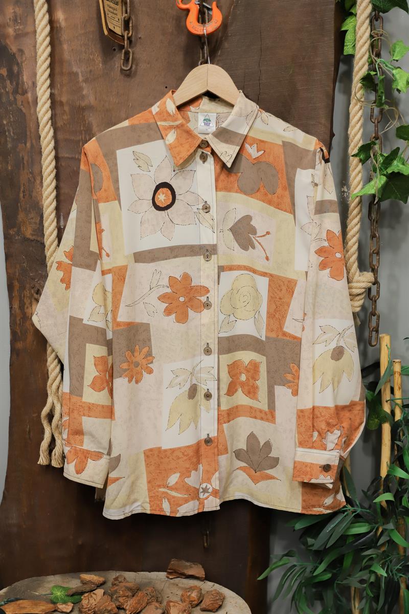 70s Classic Satin Gömlek