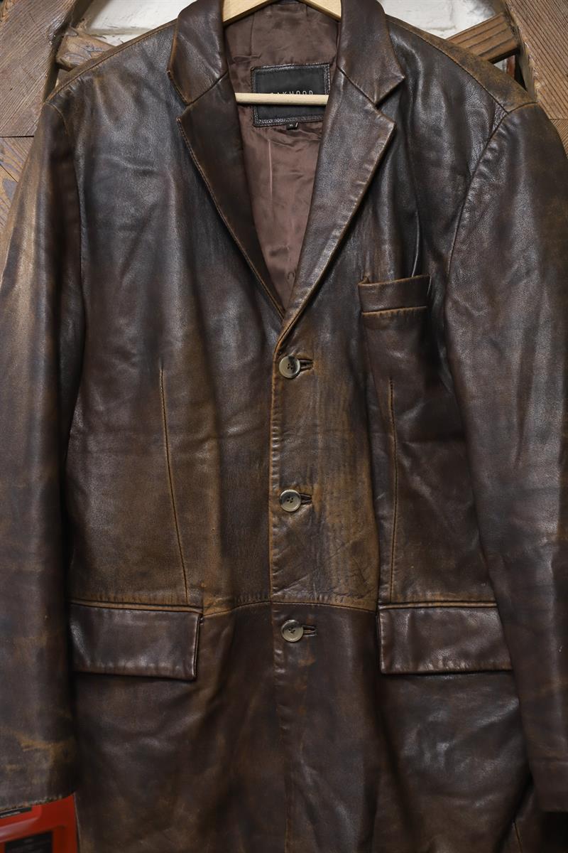 70s Cowboy Western Deri Ceket