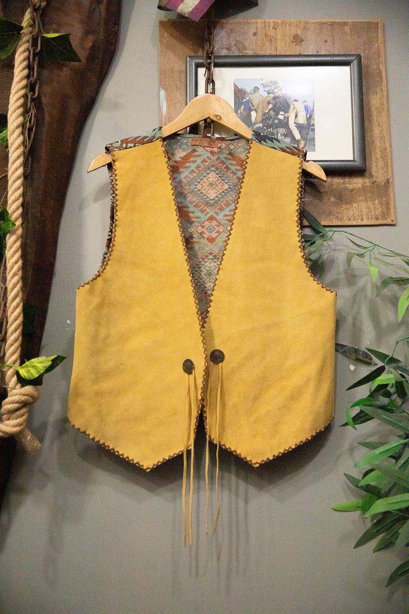 70s Golden Vest Yelek