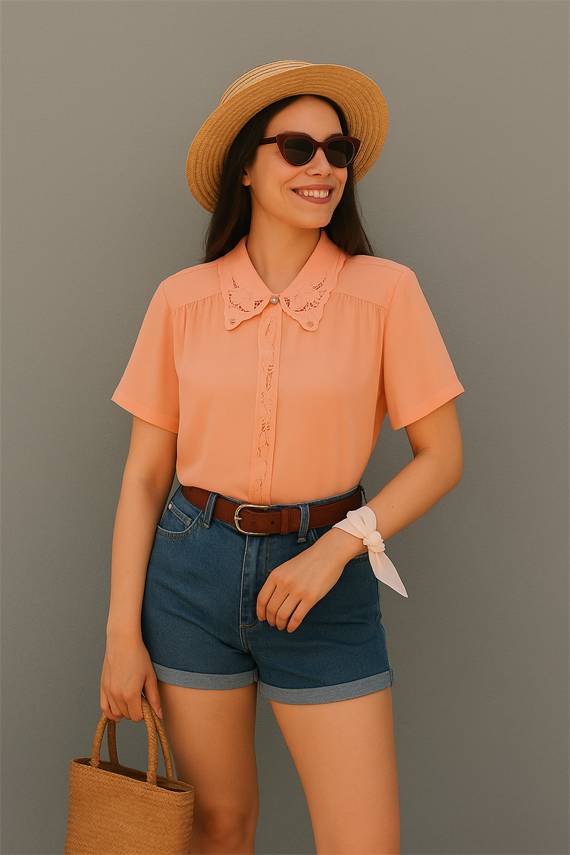 70s Paris Kadın Gömlek