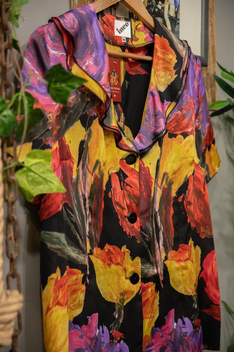 70s Paris Salaş Kadın Gömlek