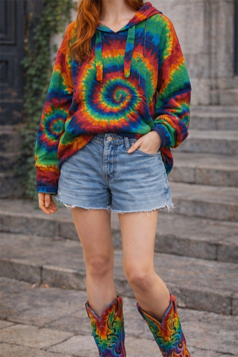 70s Rainbow Dokuma Hoodie